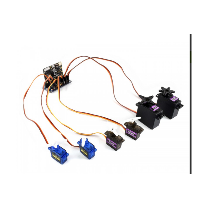 Waveshare PWM servo variklių valdiklis skirtas Micro:bit 16 kanalų 12-bit 5V – 4