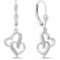 Brilio Silver Brilio Silver Romantic silver earrings Hearts EA467W Brilio Silver Brilio Silver Romantic silver earrings Hearts EA467W