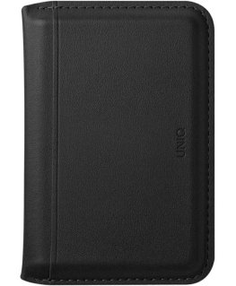 Uniq Lyden DS RFID Magnetic Wallet Case with Phone Stand - Black