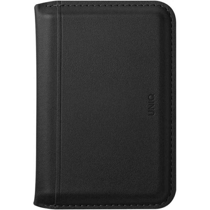 Uniq Lyden DS RFID magneettinen lompakkokotelo puhelintelineellä - musta