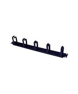 Oem 19" binding panel 1U, 5x metal bracket, 40x70mm, black