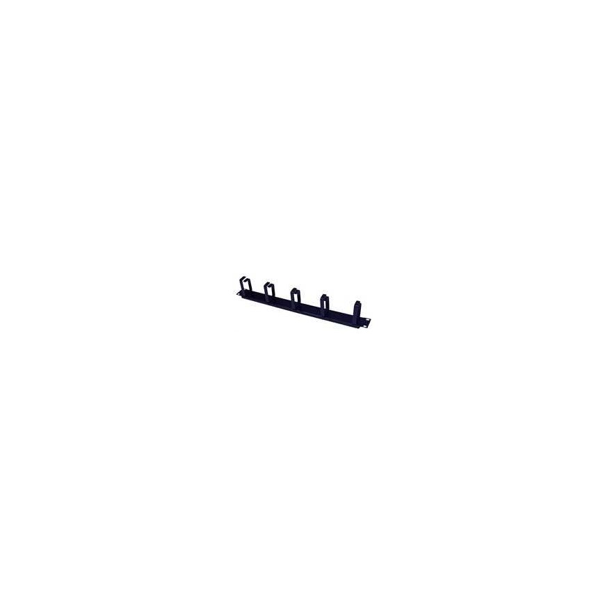 Oem 19" sidepaneeli 1U, 5x metallikiinnike, 40x70mm, musta