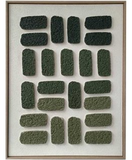 ART Wall painting WALLY 60x80cm, green labyrinth 1