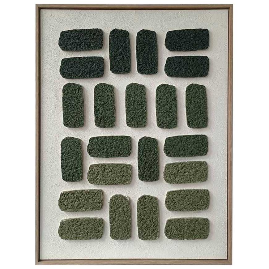 ART Wall painting WALLY 60x80cm, green