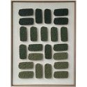 ART Wall painting WALLY 60x80cm, green labyrinth 1