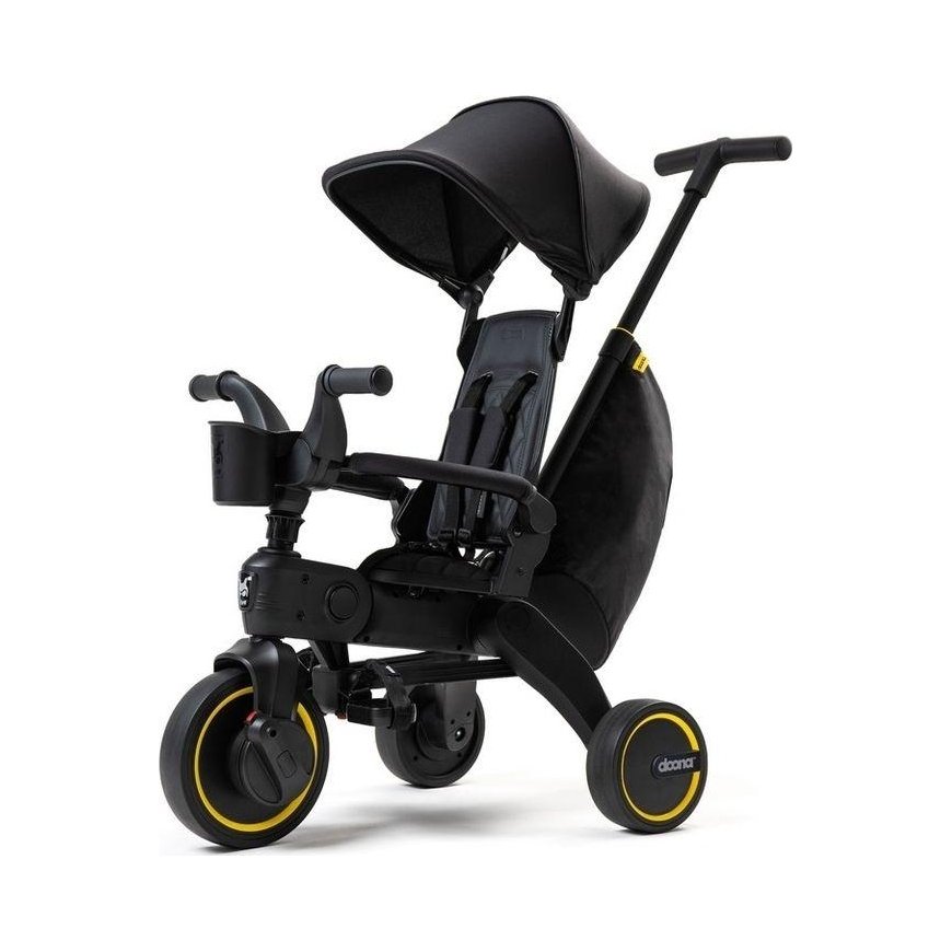 Doona Liki Trike S5 5in1 kokoontaittuva kolmipyörä, musta