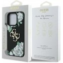 Kotelo Guess Grained Roses Big 4G -logo iPhone 16 Prolle, musta Kotelo Guess Grained Roses Big 4G -logo iPhone 16 Prolle, musta