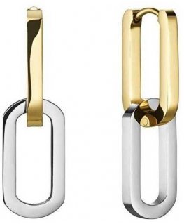 Rosefield Minimalist two-tone earrings are steel 2in1 JEDLG-J712