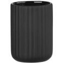 Toothbrush container BELLUNO, ceramic, black, Ø 8 cm, Wenko Toothbrush container BELLUNO, ceramic, black, Ø 8 cm, Wenko