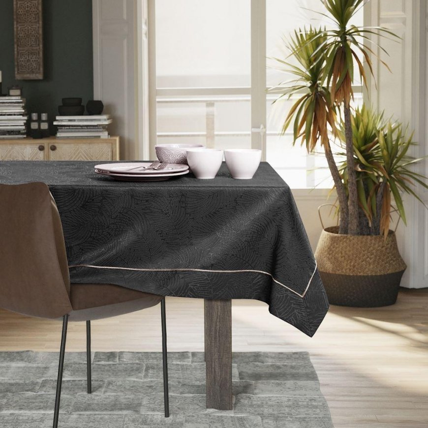 AmeliaHome Tablecloth AH GAIA BRD PPG DARKGREY”, 140x450 – 3