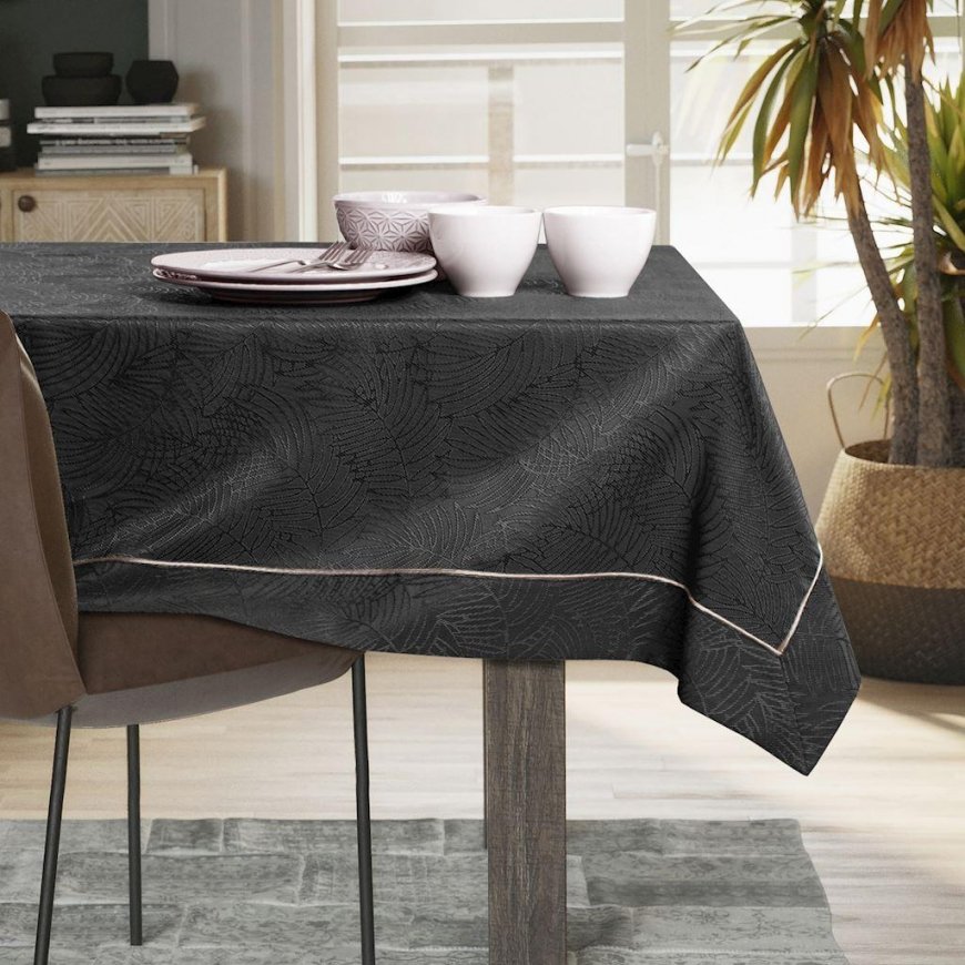 AmeliaHome Tablecloth AH GAIA BRD PPG DARKGREY”, 140x450 – 4