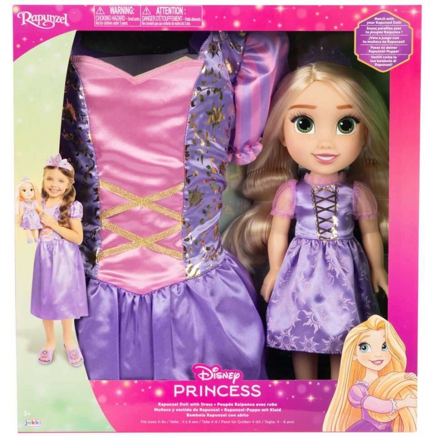 Jakks Pacific Disney Rapunzel doll + costume 38cm