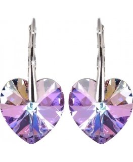 Levien Romantic Heart Earrings Vitrail Light
