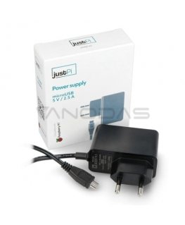 Aboutpi justPi microUSB 5V/2.5A power supply for Raspberry Pi 3B+/3A+/3B/2B/Zero