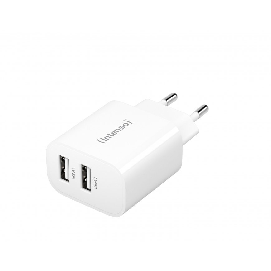 Intenso POWER ADAPTER 2XUSB-A/7802412 Universāls Balts