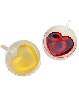 Extralink HOME KUBEK MI?OSNY SZKLANKA W KSZTA?CIE SERCA PODWÓJNA?CIANA?AROODPORNY 250ML