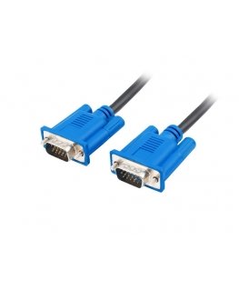 Lanberg CA-VGAC-10CU-0018-BK VGA кабель 1,8 m VGA (D-Sub) Черный, Синий