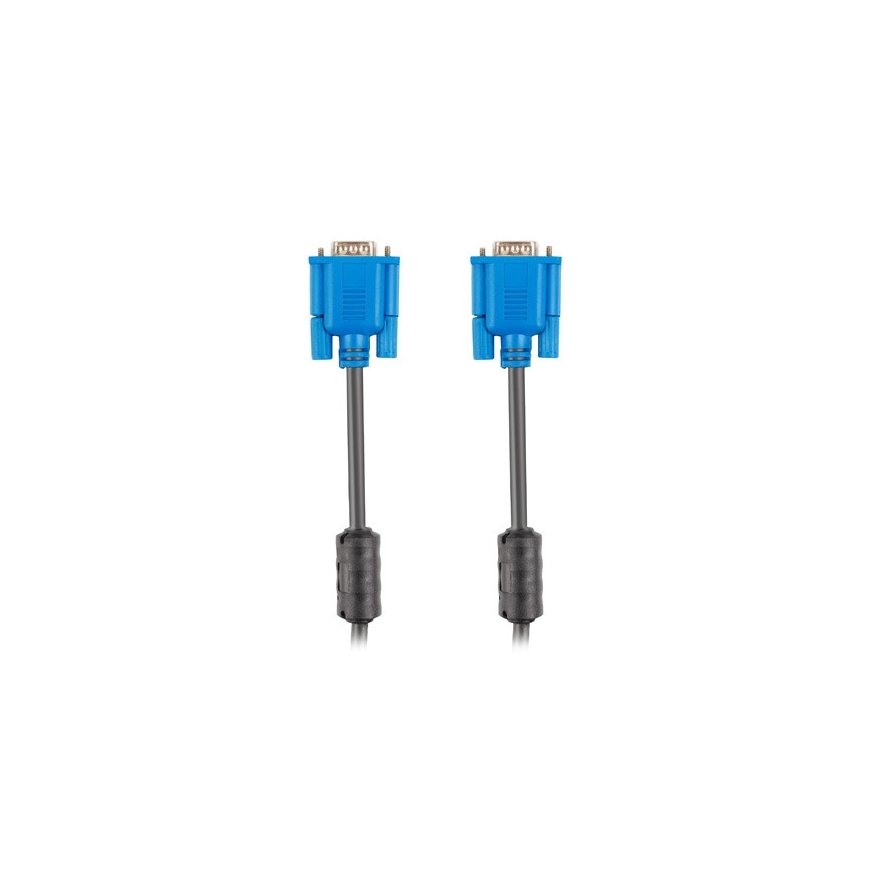 Lanberg CA-VGAC-10CU-0018-BK VGA-kaapeli 1,8 m VGA (D-Sub) musta, Sininen – 3