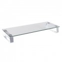 LogiLink BP0027 monitor mount / stand 81.3 cm (32") Desk Metallic, Transparent