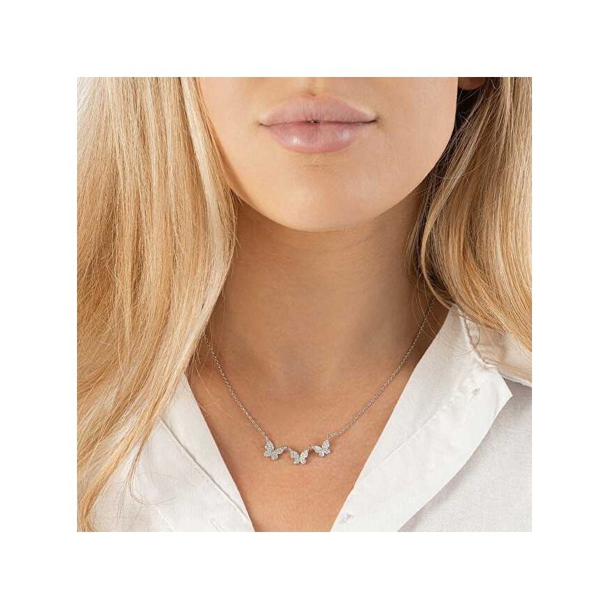 Again Jewelry Delicate silver pendant with butterflies AJNA0023 – 2