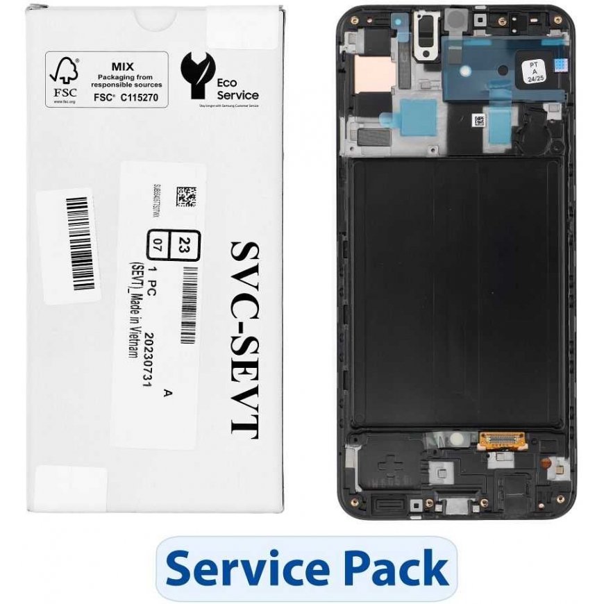 ServicePack LCD-näyttö SAMSUNG A50 A505F GH82-19713A – 5