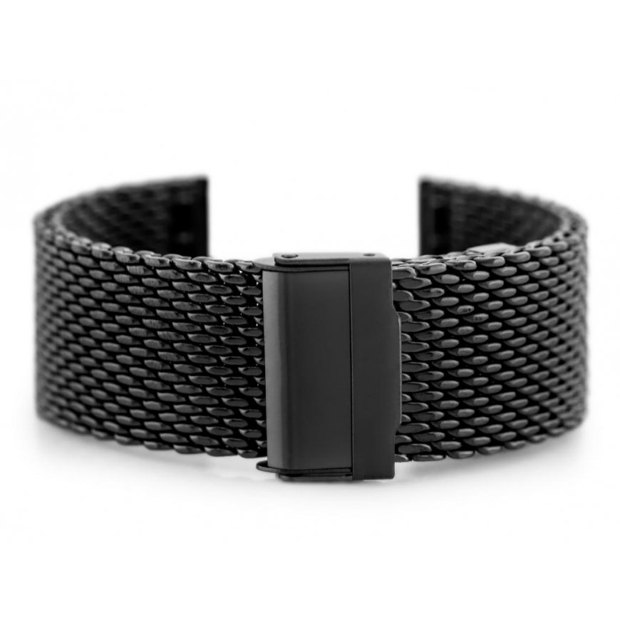 Pacific 12 bracelet - HQ mesh - black 20mm