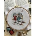 Beldizart Cross-stitch kit "Grandmothers Skiers" SANB-24 Beldizart Cross-stitch kit "Grandmothers Skiers" SANB-24