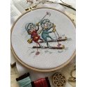 Beldizart Cross-stitch kit "Grandmothers Skiers" SANB-24 Beldizart Cross-stitch kit "Grandmothers Skiers" SANB-24