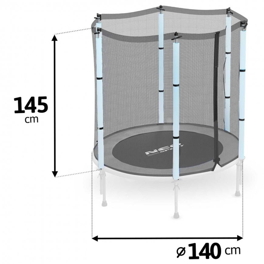 Išorinis tinklas tramplinui 140 cm 4,5 pėdų Neo-sport – 4