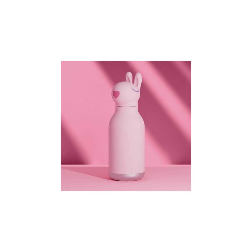Asobu - Bestie Bunny - 460 ml izoliuotas butelis su šiaudeliais – 2