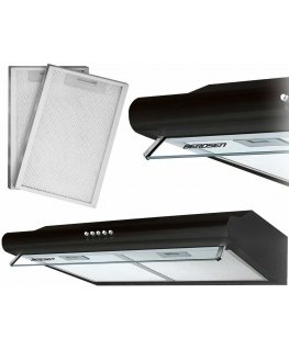 Gartraukis Virtuvės gaubtas po spintele - 60 cm Berdsen BE-10-A absorberis juodas