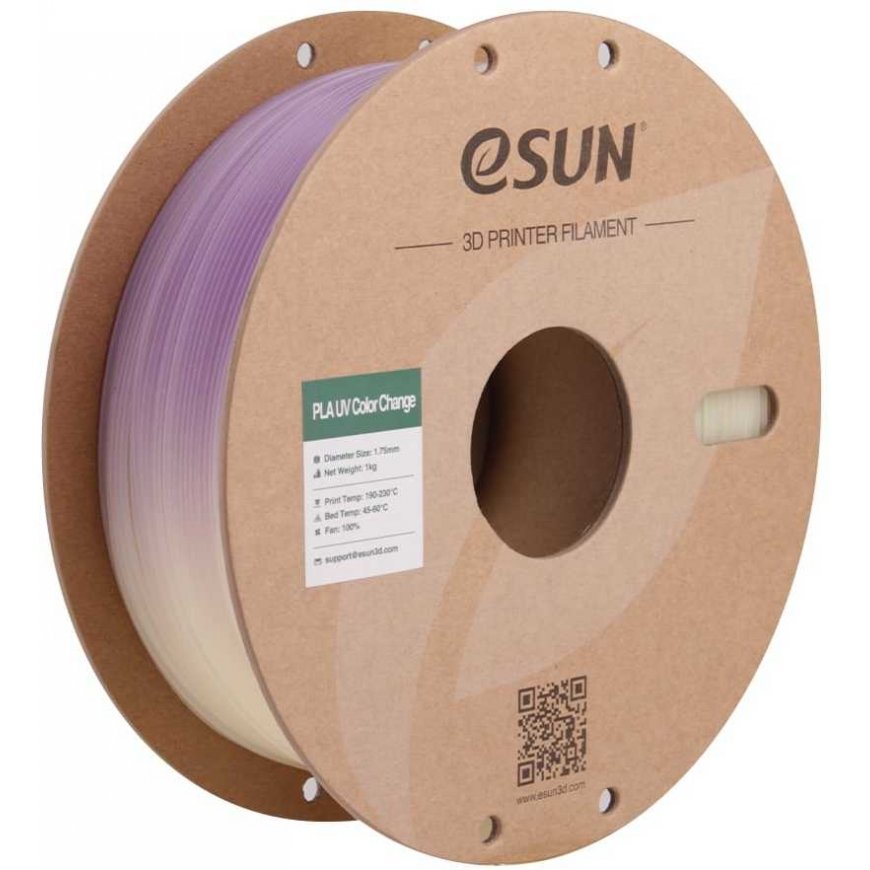 eSUN PLA UV Color Change 1.75mm 1kg - Violetinė