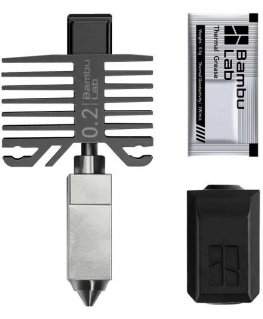 BambuLab Hotend pää 0,2 mm - Bambu Lab X1- ja P1-sarjan tulostimille