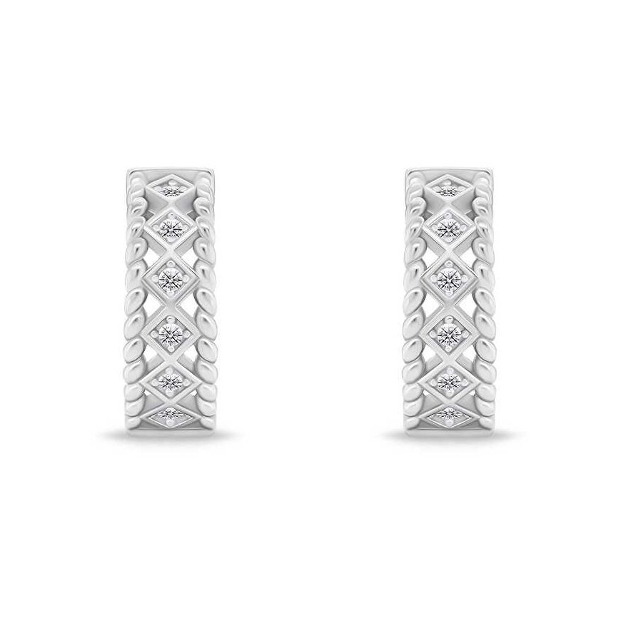 Brilio Silver Brilio Sidabrinis Charming sidabrinis apvalūs auskarai PE046 – 2