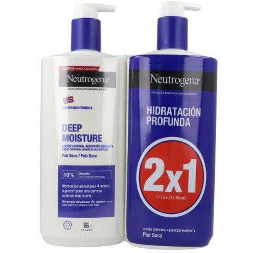 Body lotion Neutrogena NEUTROGENA DEEP HYDRATING 750 ml x 2