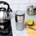 THERMAL MUG WITH SILICONE STRIP 320ML, KLAUSBERG KB-7628, SAND COLOR