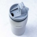 THERMAL MUG WITH SILICONE STRIP 320ML, KLAUSBERG KB-7628, SAND COLOR