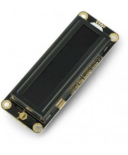 DFRobot Gravity, 2x16 I2C LCD display, black with RGB lighting
