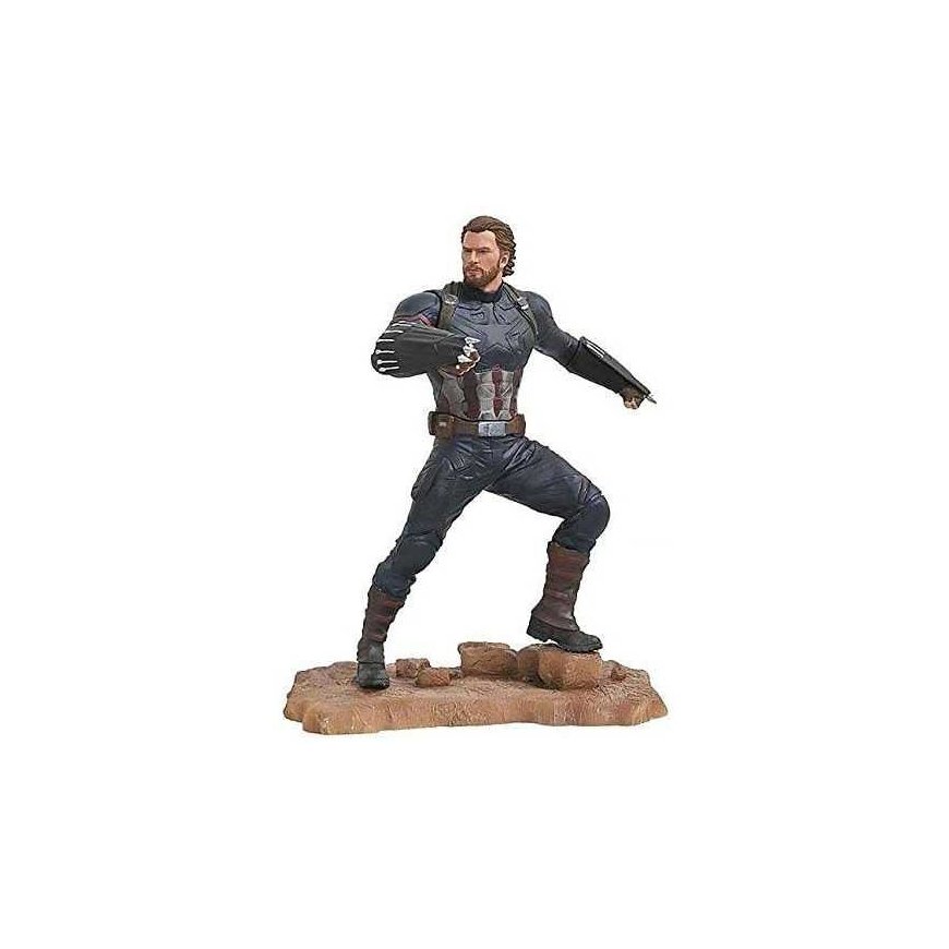 Diamond Select Toys Marvel Gallery Avengers 3 - Captain America Statue | 23 cm – 2