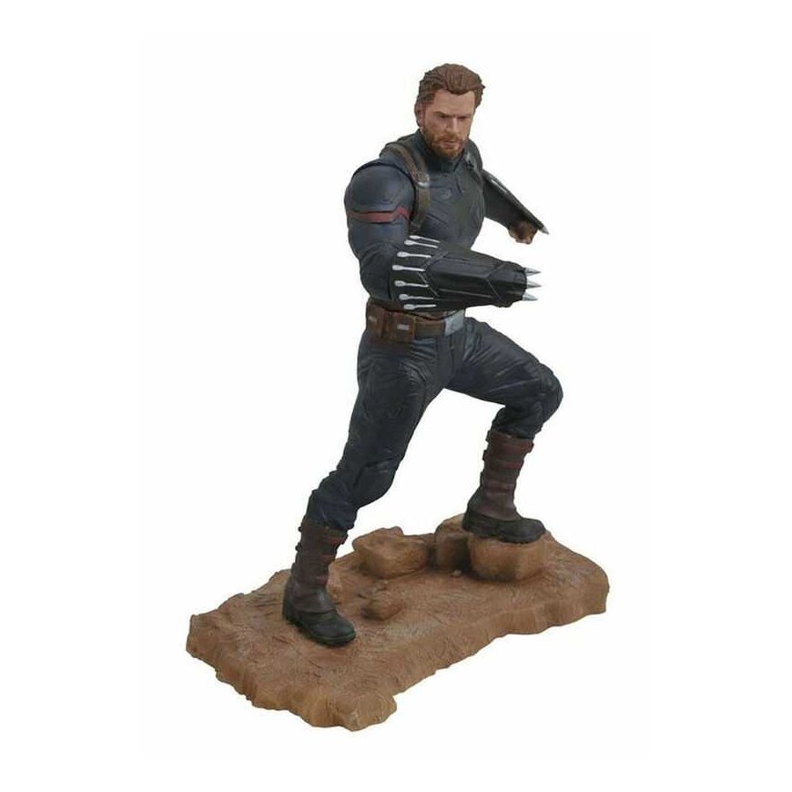 Diamond Select Toys Marvel Gallery Avengers 3 - Captain America statula | 23 cm – 4