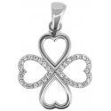 Brilio Silver Brilio Silver Silver four-leaf clover for luck PENT092 Brilio Silver Brilio Silver Silver four-leaf clover for luck PENT092