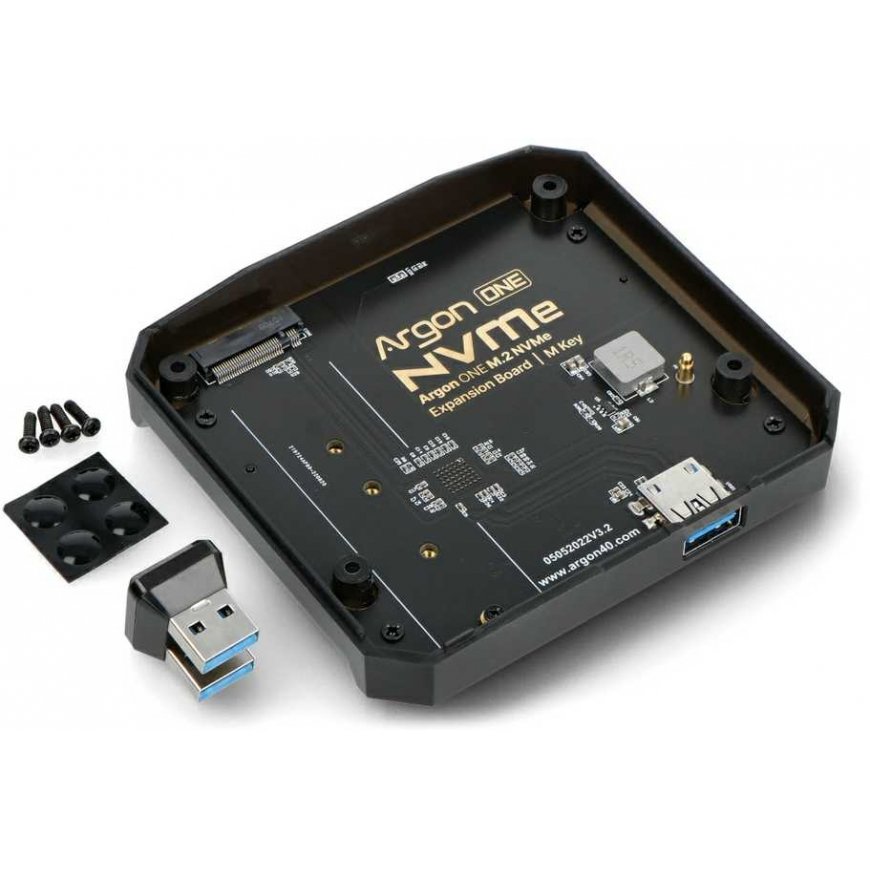 Argon40 Argon One M.2 NVMe išplėtimo plokštė - skirta Raspberry Pi 4B – 3