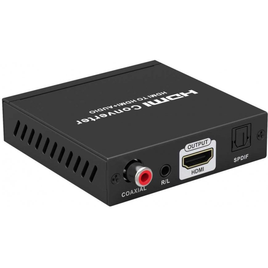 PremiumCord 4K@60Hz Audio Extractor ARC,HDR,outputs: stereo jack, SPDIF, RCA