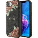 Case Guess 4G Flowers Print MagSafe for iPhone 16e black Case Guess 4G Flowers Print MagSafe for iPhone 16e black