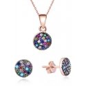 Beneto Playful silver jewelry set with zircons AGSET284 (pendant, earrings) Beneto Playful silver jewelry set with zircons AGSET284 (pendant, earrings)