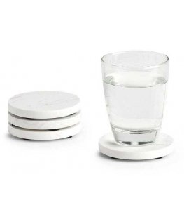 Zeller Set of coasters, 4 pcs, marble, 9.5x1 cm