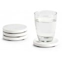 Zeller Set of coasters, 4 pcs, marble, 9.5x1 cm Zeller Set of coasters, 4 pcs, marble, 9.5x1 cm