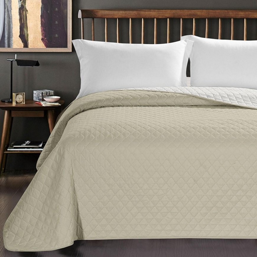 DecoKing Bedspread BEIGE+White 170X270 – 4