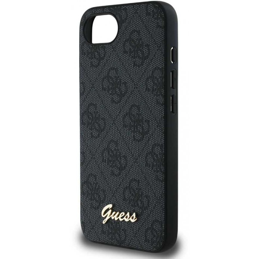 Guess 4G Script Logo MagSafe case for iPhone 16e - black – 4