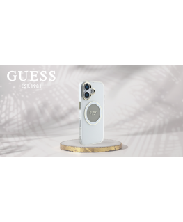 Case Guess IML Metal Colored Circle Classic Logo MagSafe fo